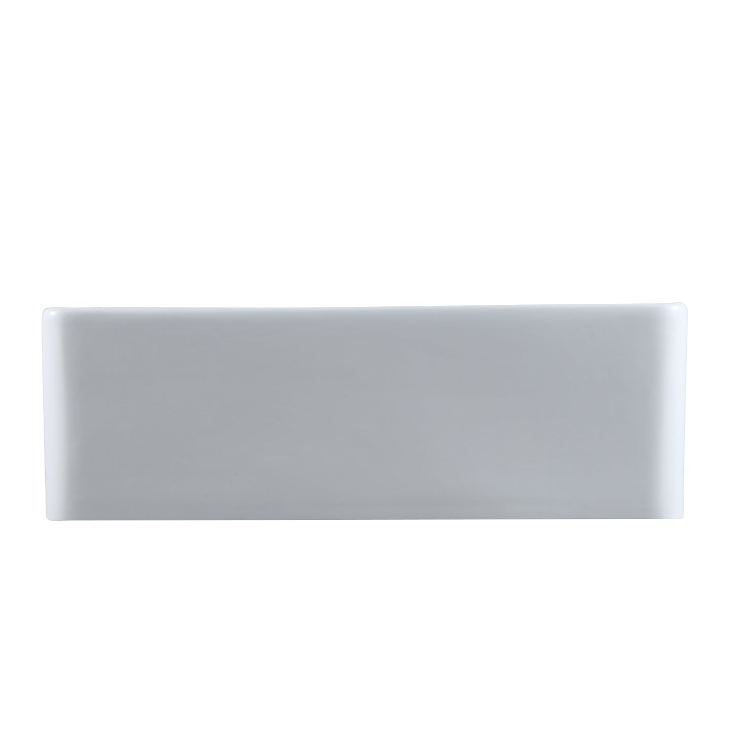 Ancona Glossy White Ceramic Rectangular 30" L x19.7" W Vessel Bathroom Sink