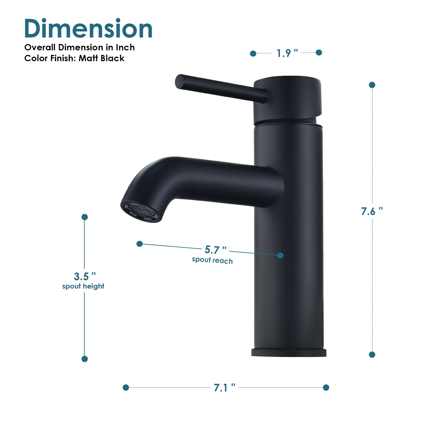 Tubize Single Hole Single-Handle Bathroom Faucet